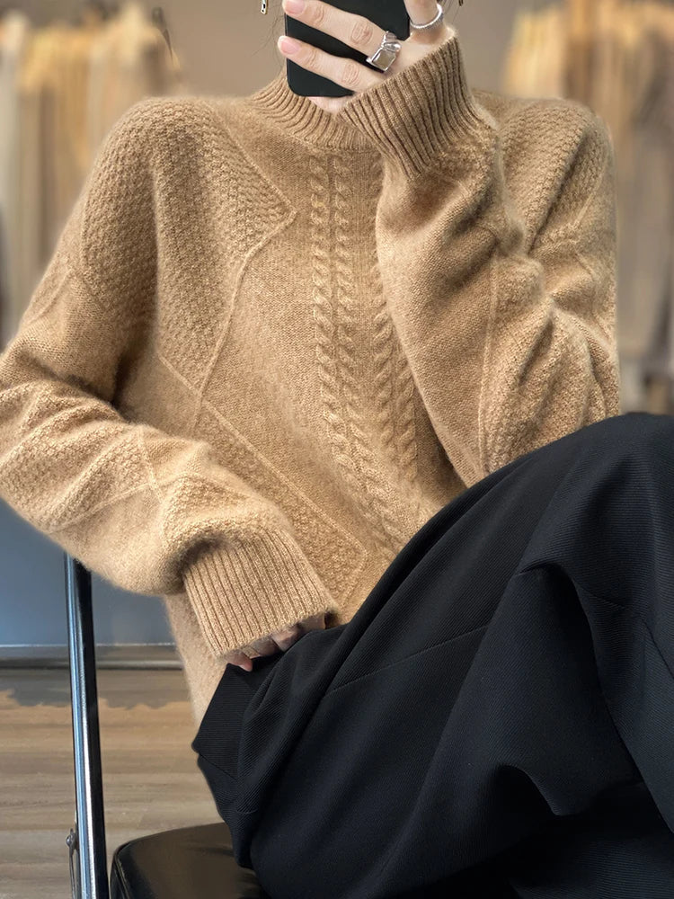 Classic Turtleneck Sweater Cozy For Women | Evelina
