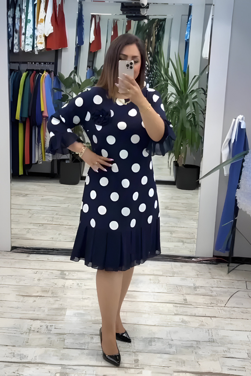 Elegant relaxed everyday midi dress for women | PIA - 3