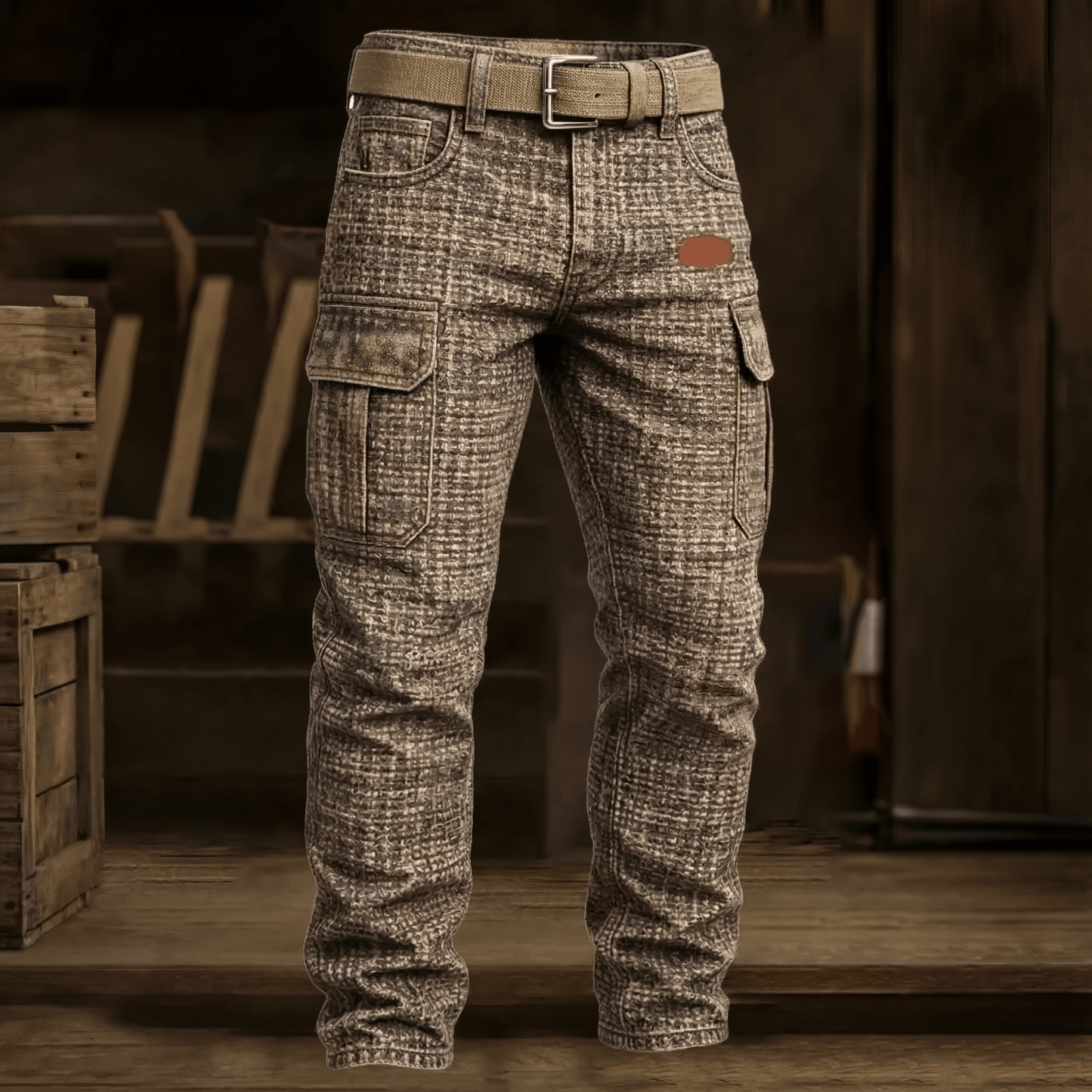 Checked Slim Fit Trousers Versatile for Men | Alistair