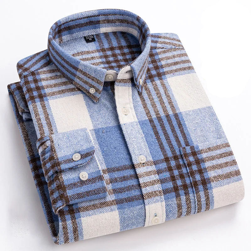 Classic Plaid Button Down Shirt Refined for Men | Everett