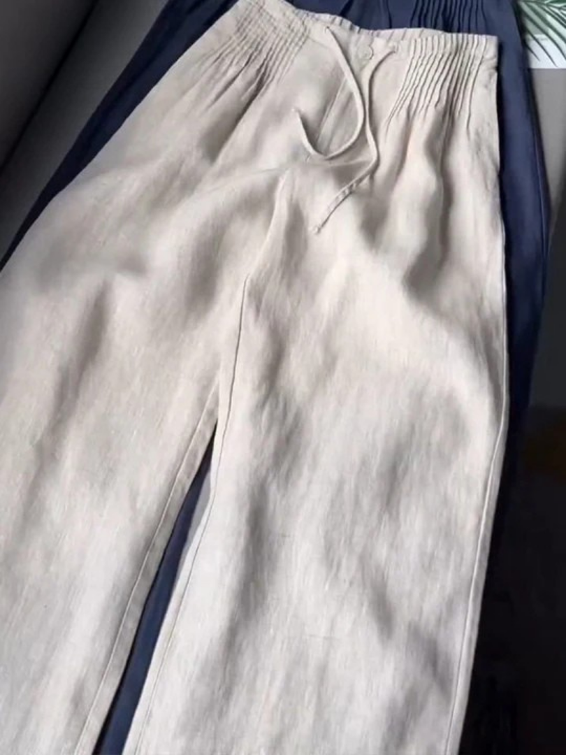 Relaxed wide-leg everyday trousers for women | Camille - 8