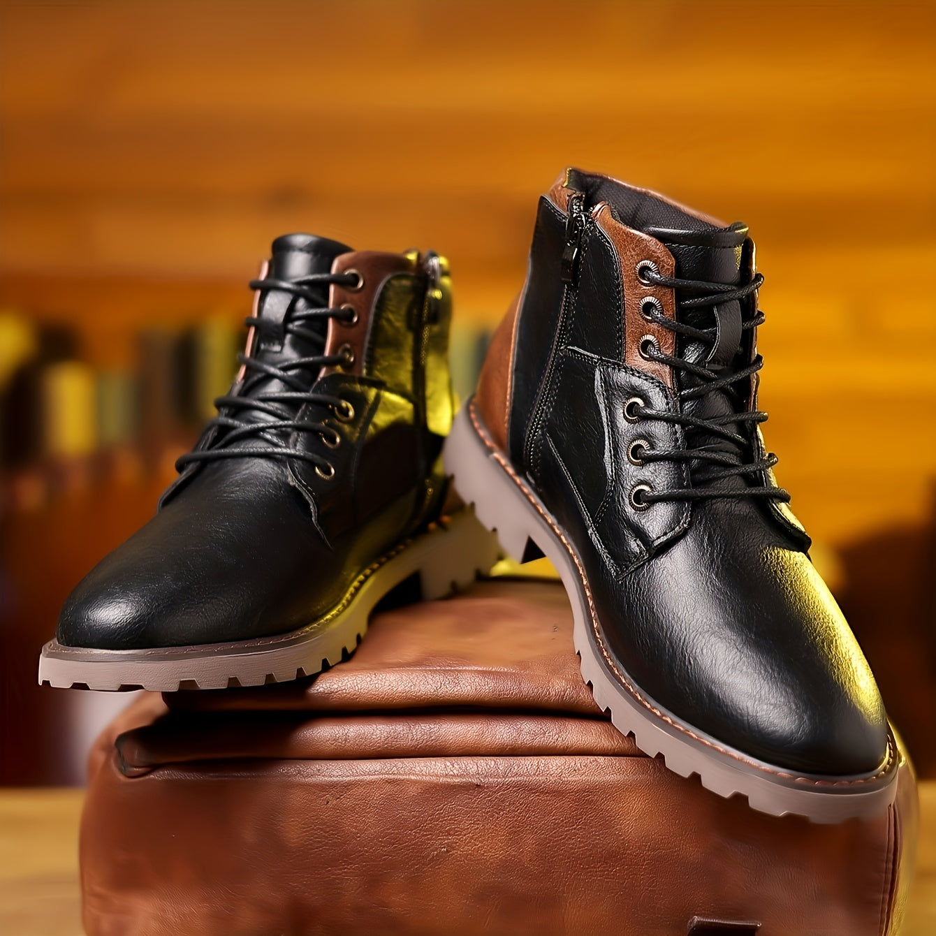 Rugged heritage ankle boots for men | Daniel -5