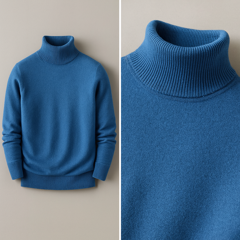 Classic Turtleneck Knit Sweater Cozy For Men | Rohan