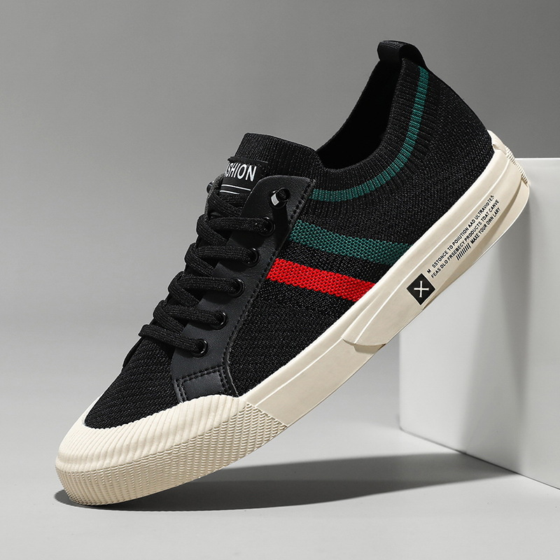 Striped Lace Up Sneakers Modern for Men | Luca