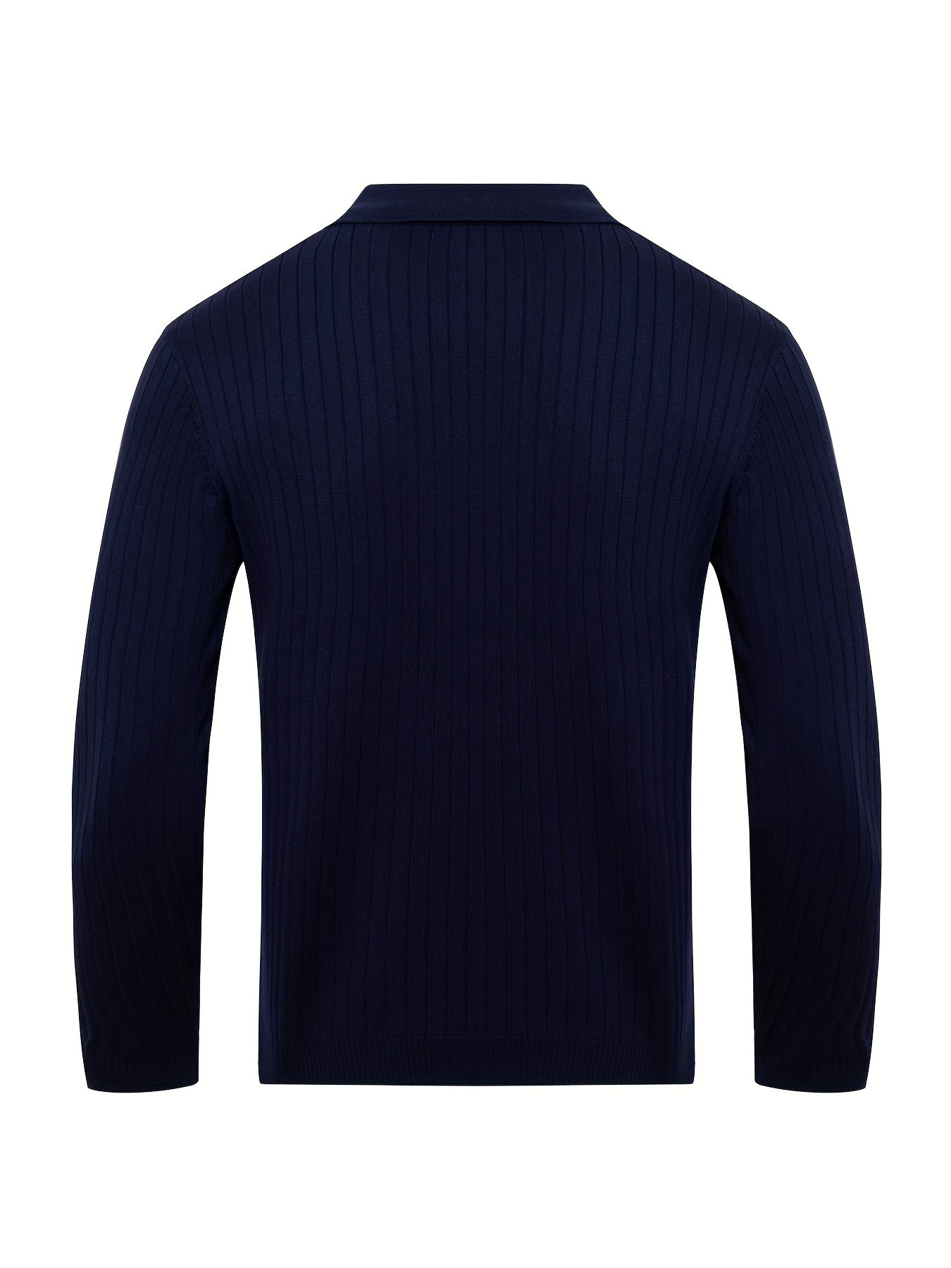 Classic V-neck knit sweater for men -9