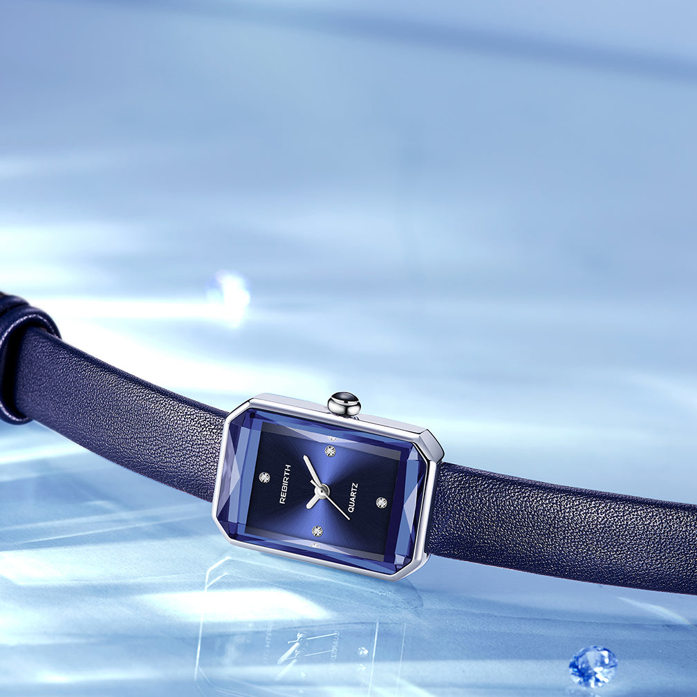 Classic leather strap wristwatch for women | Aurora - 11