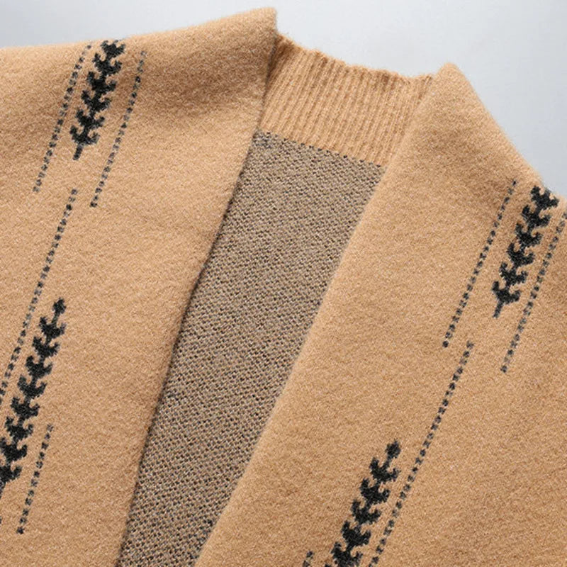 Classic cosy open-front cardigan for men | Vendici - 5