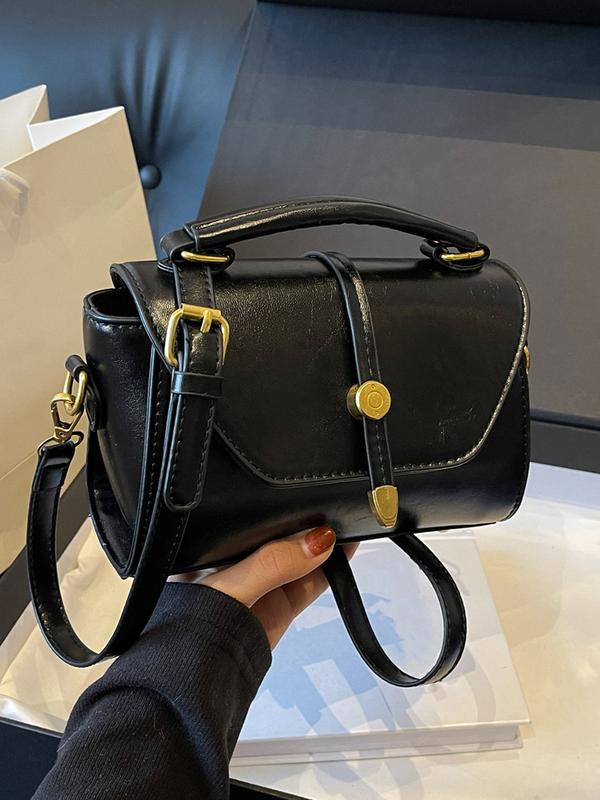 Trendy Contrast Stitching Small Square Shoulder Bag Chic For Women | Liorenna