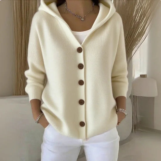 Hooded Button Cardigan Cozy for Women | Elowen