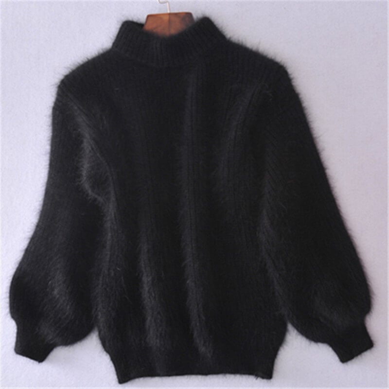 Cosy loose-knit wool blend sweater for women | Emilie - 9