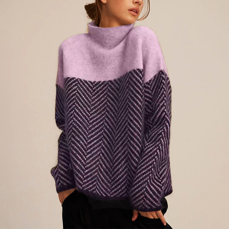 Cosy knit turtleneck sweater for women | Arla - 3