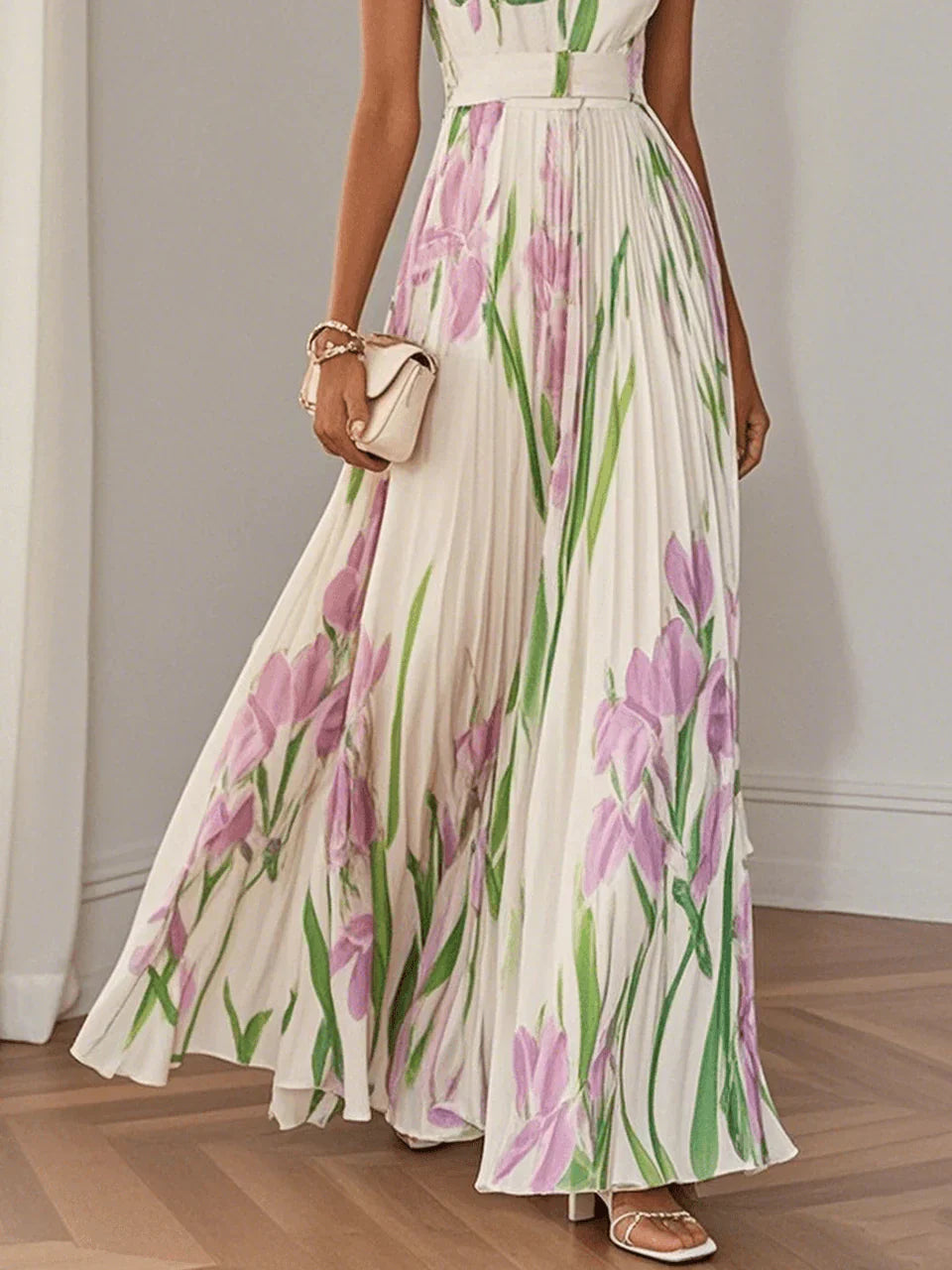 Floral Print Long Dress Chic For Women | Charlene