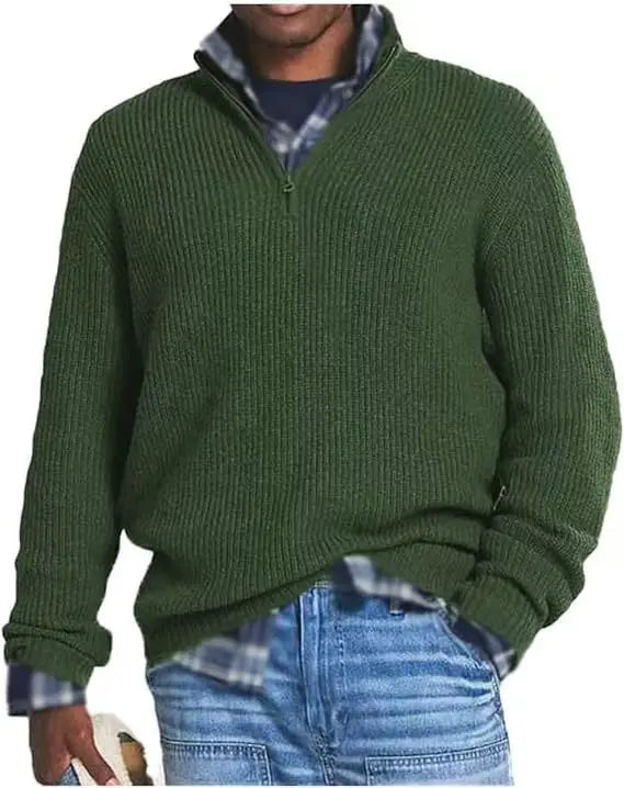 Classic half-zip everyday knit pullover for men | Glenrock -8