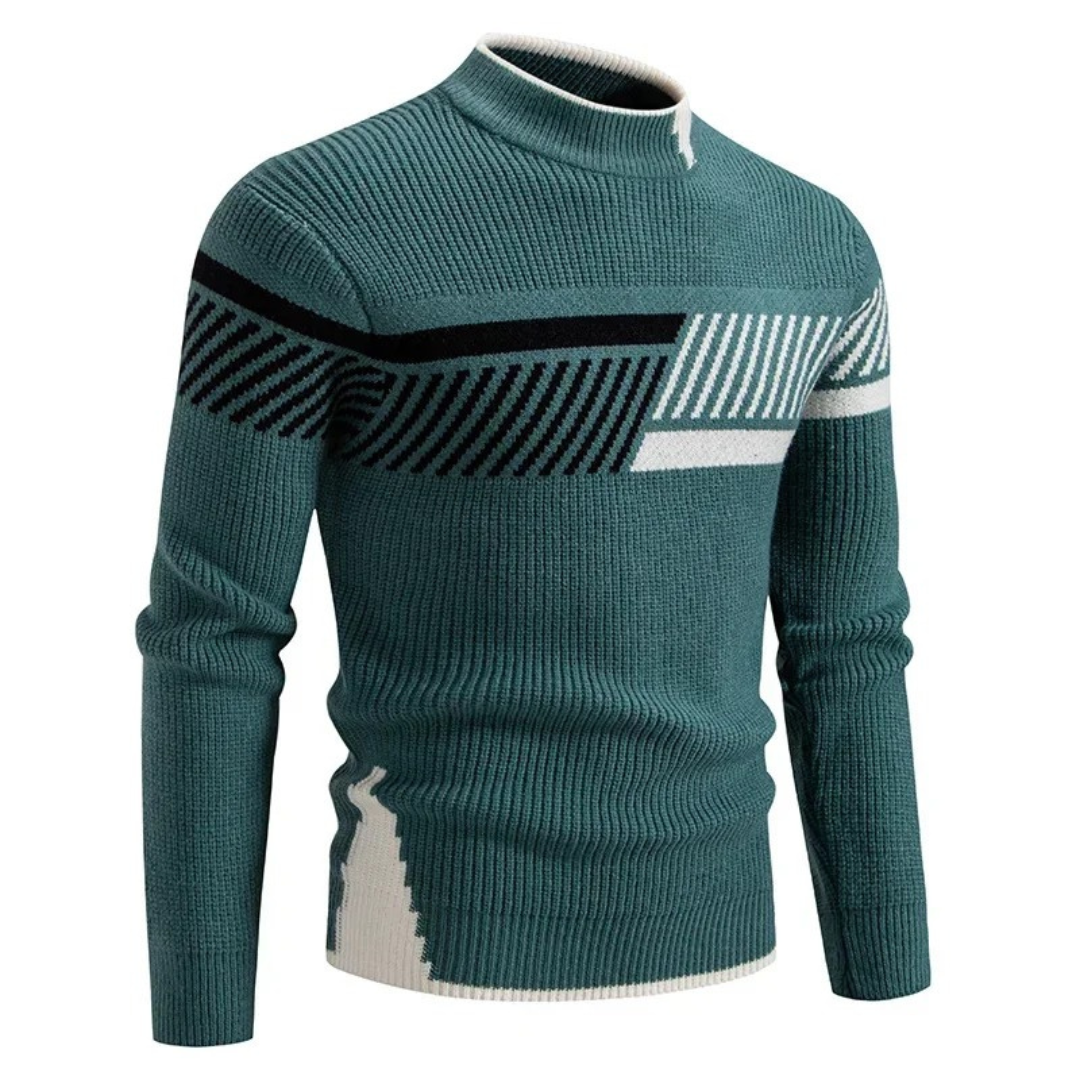 Colour-Block Knit Sweater Cozy for Men | Rowan