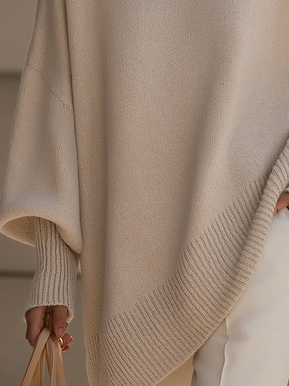 Asymmetric Hem Knit Top Stylish for Women | Evelyne
