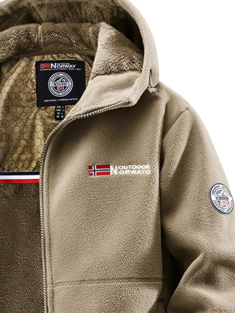 Warm lightweight fleece jacket for men | NATHANIEL - 2