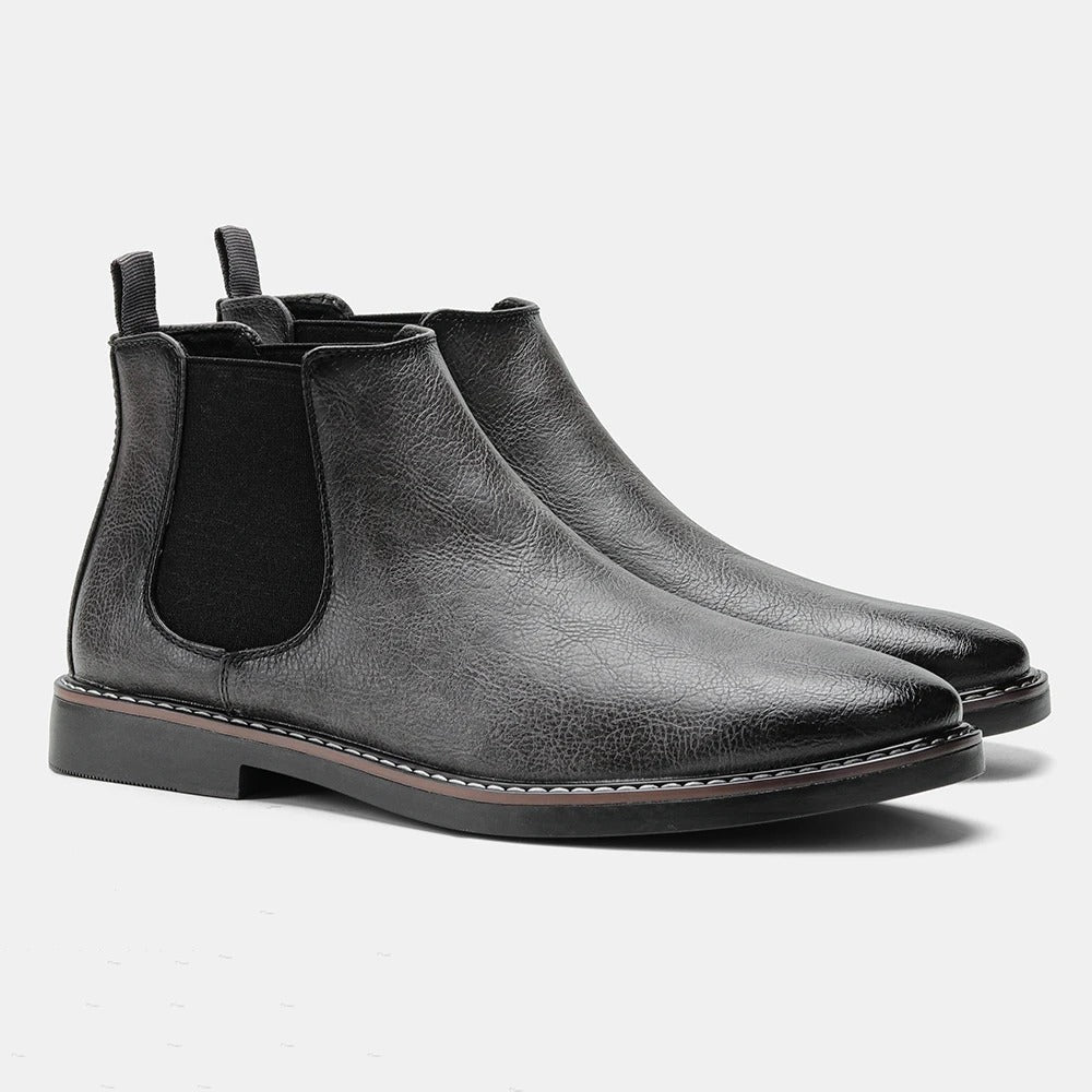 Classic lace-up leather ankle boots for men | Emerson -8
