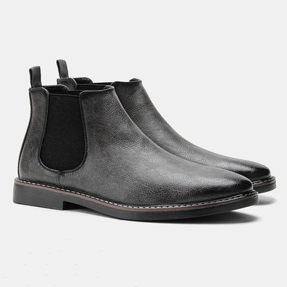 Classic lace-up leather ankle boots for men | Emerson -8
