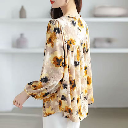 Classic everyday long-sleeve smart blouse for women | Abigail -4