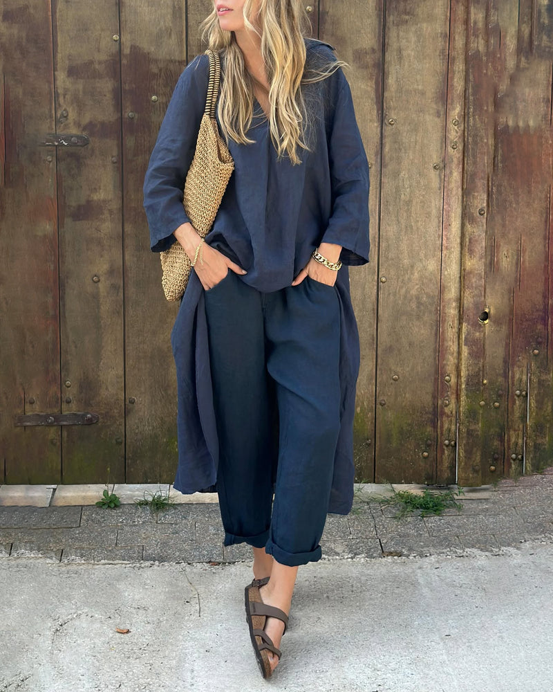 Stylish comfortable everyday casual co-ord set for women | Luxe -1