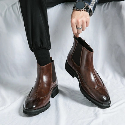 Classic leather chelsea boots for men | Alden - 5