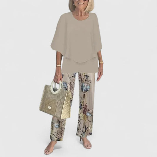 Elegant relaxed two-piece co-ord set for women | Martha - 1