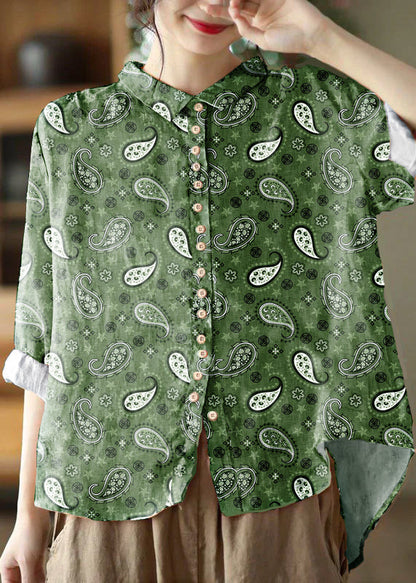 Classic peter pan collar blouse for women - 9
