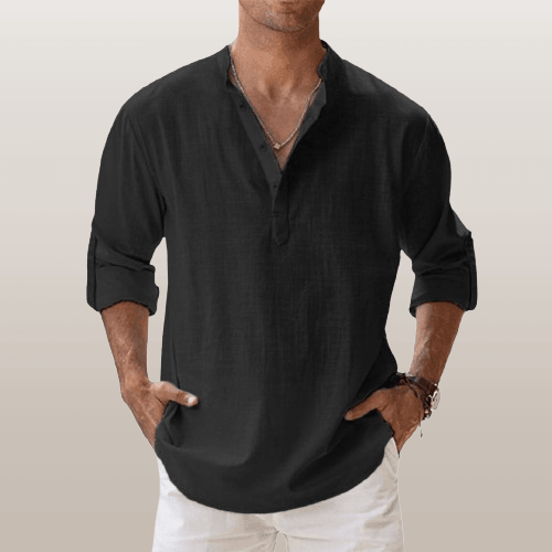 Breathable linen everyday shirt for men - 8