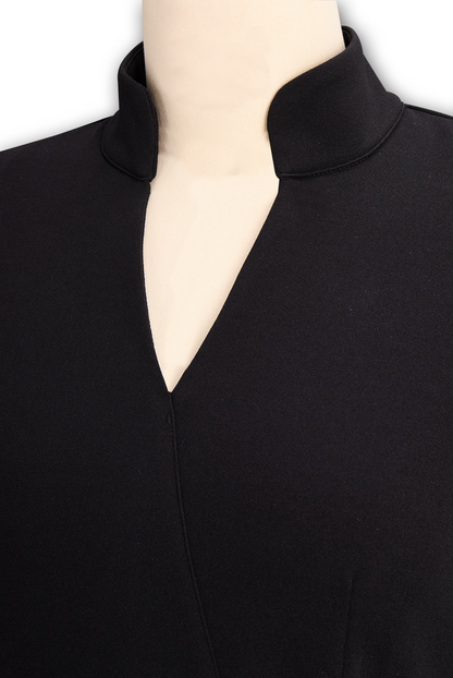 Sleek faux leather bodycon midi dress for women - 18