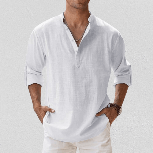 Breathable linen everyday shirt for men - 3