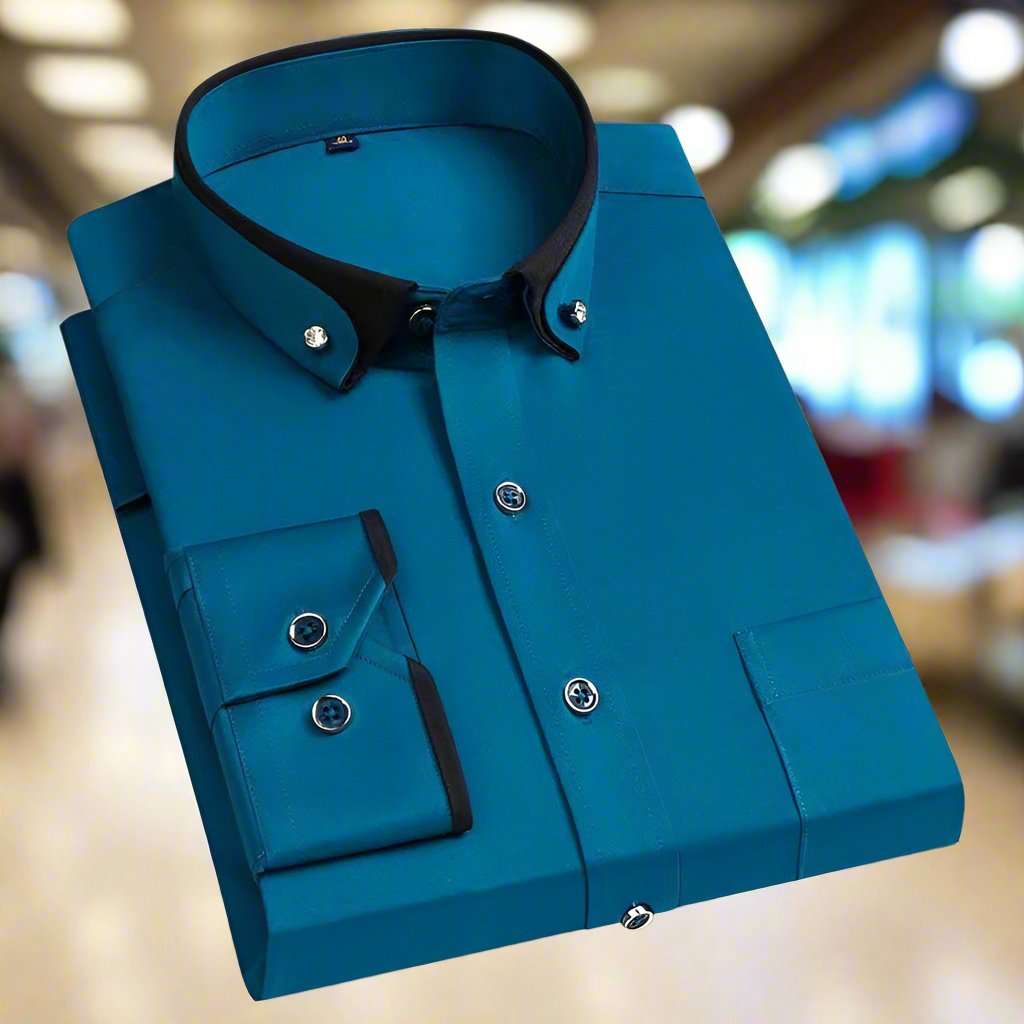 Relaxed linen-blend casual shirt for men | Kyson -3