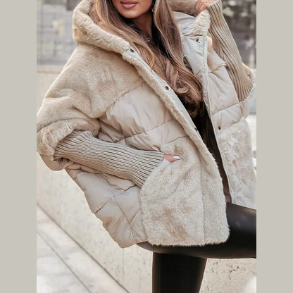 Classic hooded everyday casual bomber jacket for women | Hester -3