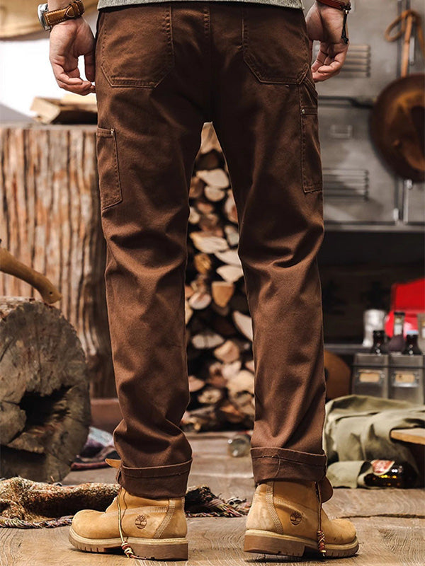Rugged Straight Leg Utility Trousers Versatile For Men | Beckett