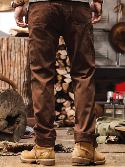Rugged Straight Leg Utility Trousers Versatile For Men | Beckett