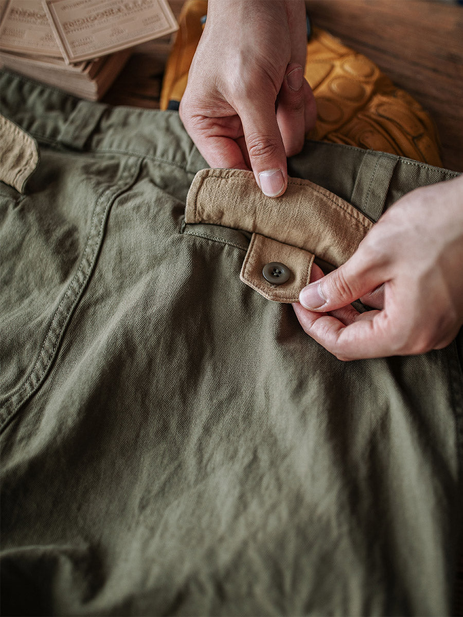 Heritage Utility Trousers with Reinforced Details Versatile for Men | Owen