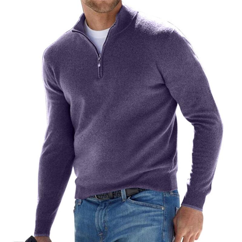 Half-zip comfort sweater for men | Harris