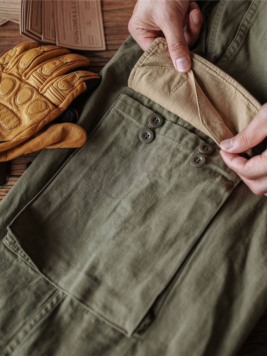 Heritage Utility Trousers with Reinforced Details Versatile for Men | Owen
