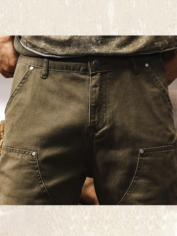 Rugged Straight Leg Utility Trousers Versatile For Men | Beckett