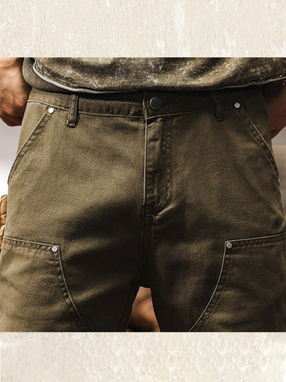 Rugged Straight Leg Utility Trousers Versatile For Men | Beckett