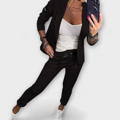 Smart blazer and trousers co-ord set for women | Malou - 5