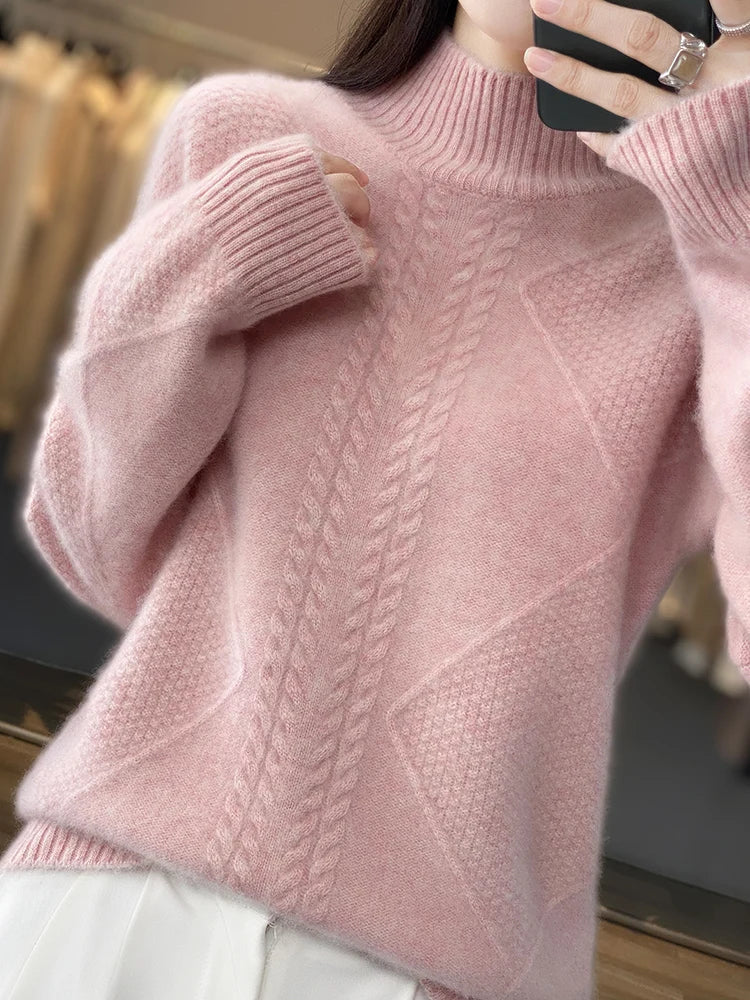 Classic Turtleneck Sweater Cozy For Women | Evelina