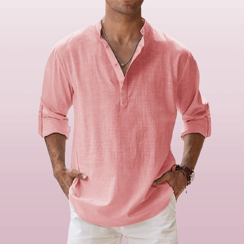 Breathable linen everyday shirt for men - 7
