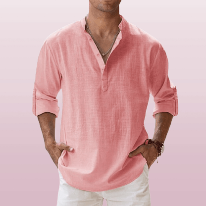 Breathable linen everyday shirt for men - 7
