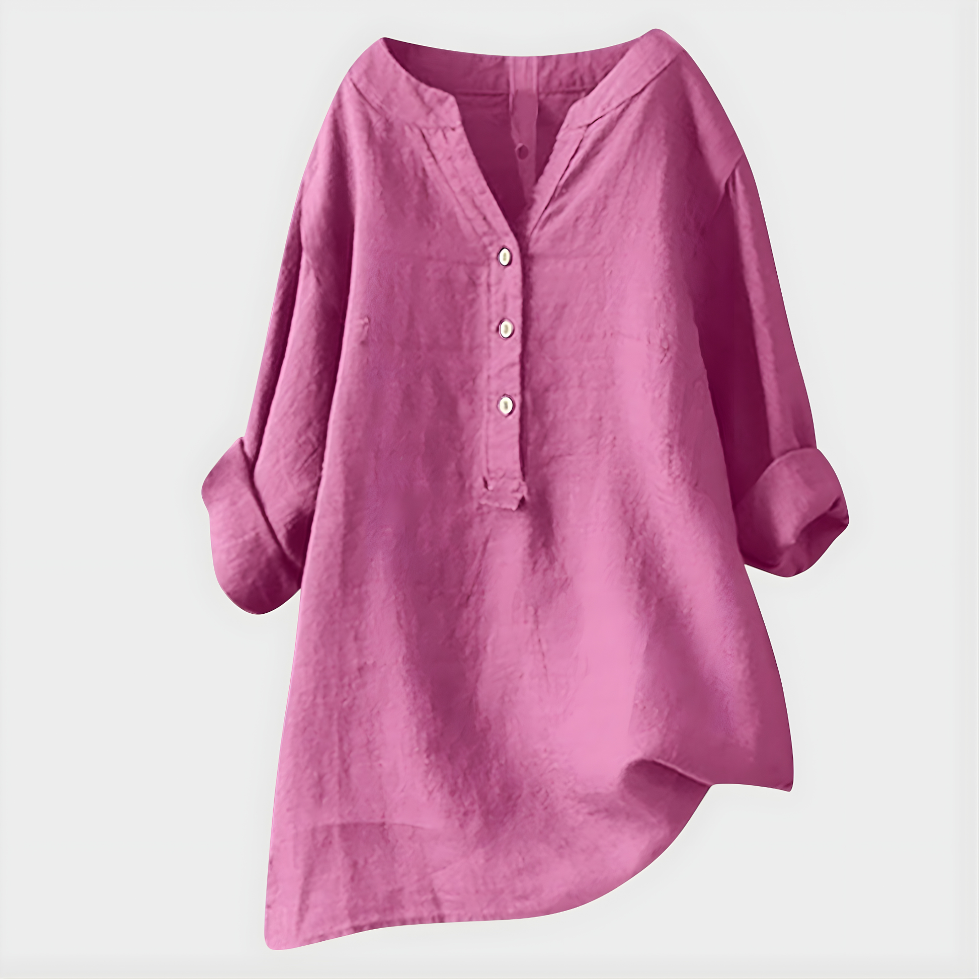 Elegant V-neck everyday blouse for women | Veronique -12