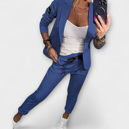 Smart blazer and trousers co-ord set for women | Malou - 4