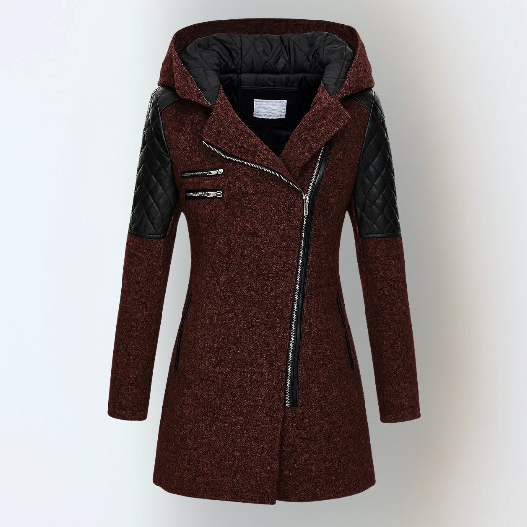Warm hooded zip casual winter jacket for women | Jasneet -4