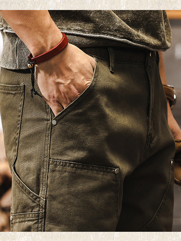 Rugged Straight Leg Utility Trousers Versatile For Men | Beckett