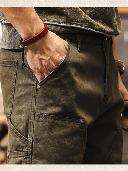 Rugged Straight Leg Utility Trousers Versatile For Men | Beckett