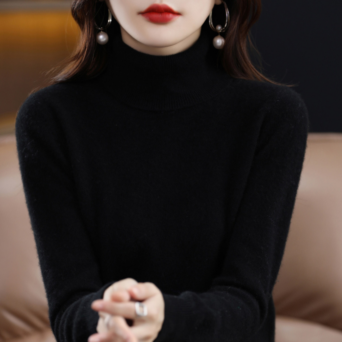 Cosy knit turtleneck sweater for men | Emmie - 1
