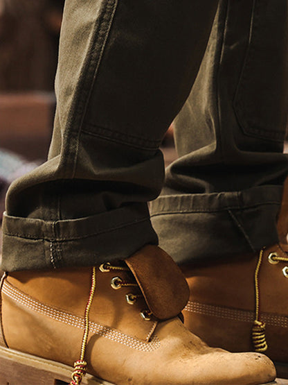 Rugged Straight Leg Utility Trousers Versatile For Men | Beckett